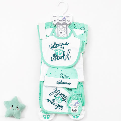JL - Cotton Interlock - 12 Pieces - Welcome - Starter Set - Light Green
