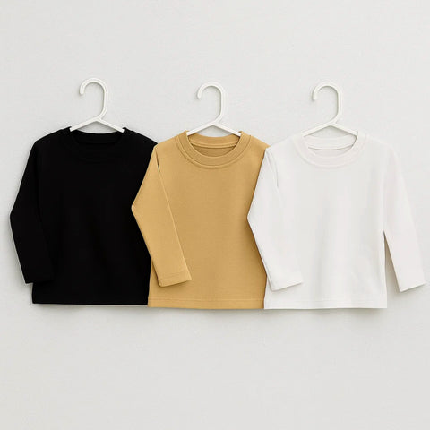 TBS - Pack of 3 - Thermal Round Neck - Skin Black White