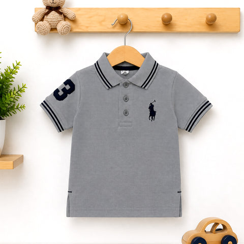 Polo T-Shirt Short Sleeves - Grey - RL