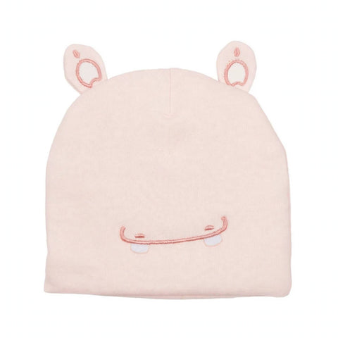 Imported Soft Winter Cap - Smile Pink –  (0–3 Months)