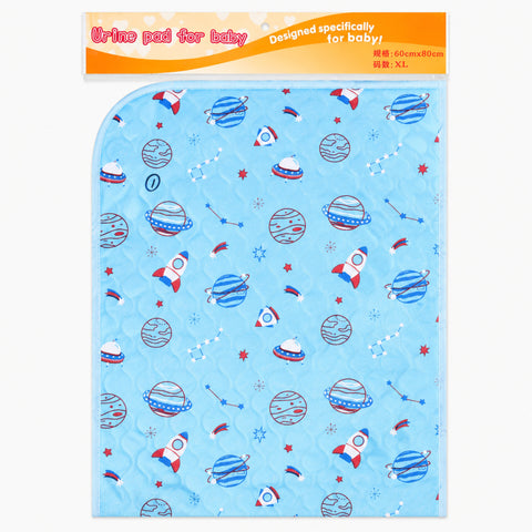 Diaper Changing Sheet - Large -   Blue - Space