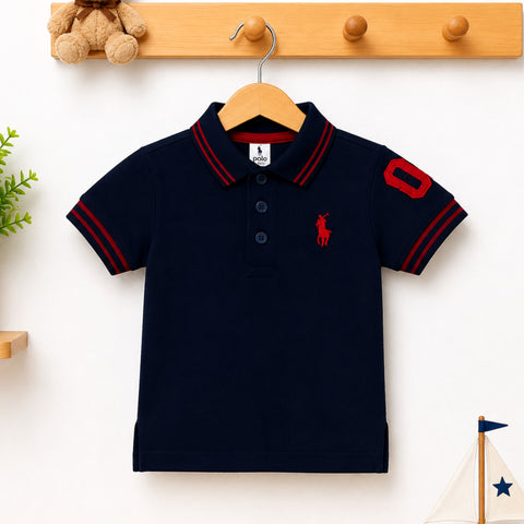 Polo T-Shirt Short Sleeves - Navy - RL