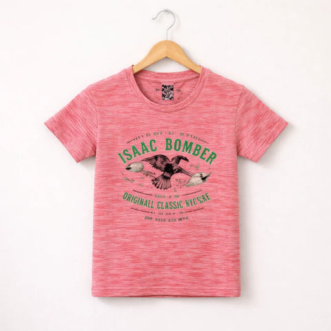 GT - Short Sleeve - Round Neck - T-Shirt - Pink - Bomb
