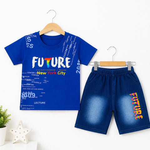 KH - T-Shirt & Short - Blue - Future