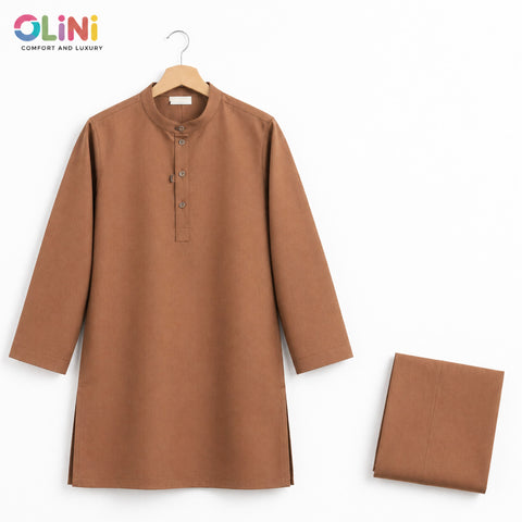 OLINI - Cotton - Kurta Shalwar - Rust