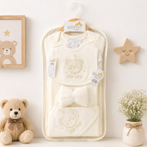 JL - Cotton Interlock - 10 Pieces - Little Bear - Starter Set - Cream
