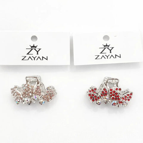 Pack of 2 - Metal Fancy Catchers - Golden & Red - Butterfly