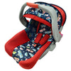 Jumbo Baby Carry Cot - Gray & Blue Cars Red