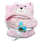 Hoodie Blanket - Cat in Pink