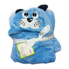 Hoodie Blanket - Cat in Blue