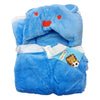 Hoodie Blanket - Animal in Blue