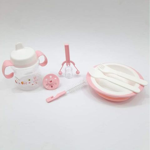 7 Pieces Feeding Set - Pink