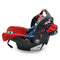Jumbo Baby Carry Cot - Black & Blue Cars Red