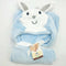 Hoodie Blanket - Rabbit in Blue