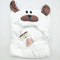 Hoodie Blanket - Bear in White