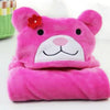 Hoodie Blanket - Pink Bear