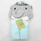 Hooded Towel - Elephant in Blue
