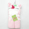 Hooded Towel - Unicorn in Pink