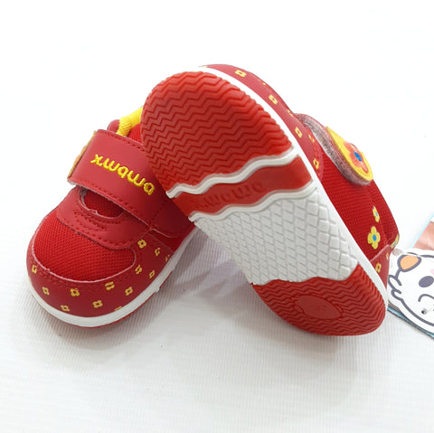 Baby Shoe - Flowers in Red & Yellow
