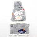 Winter Caps with Muffler - Carrot & Hearts