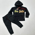 Run Child Track Suit - Black