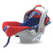 Jumbo Baby Carry Cot - Gray & Blue Red Fish