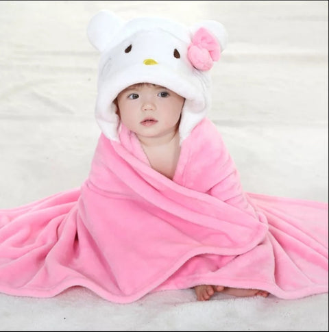 Kolaco - Hoodie Blanket - Pink - Hello Kitty